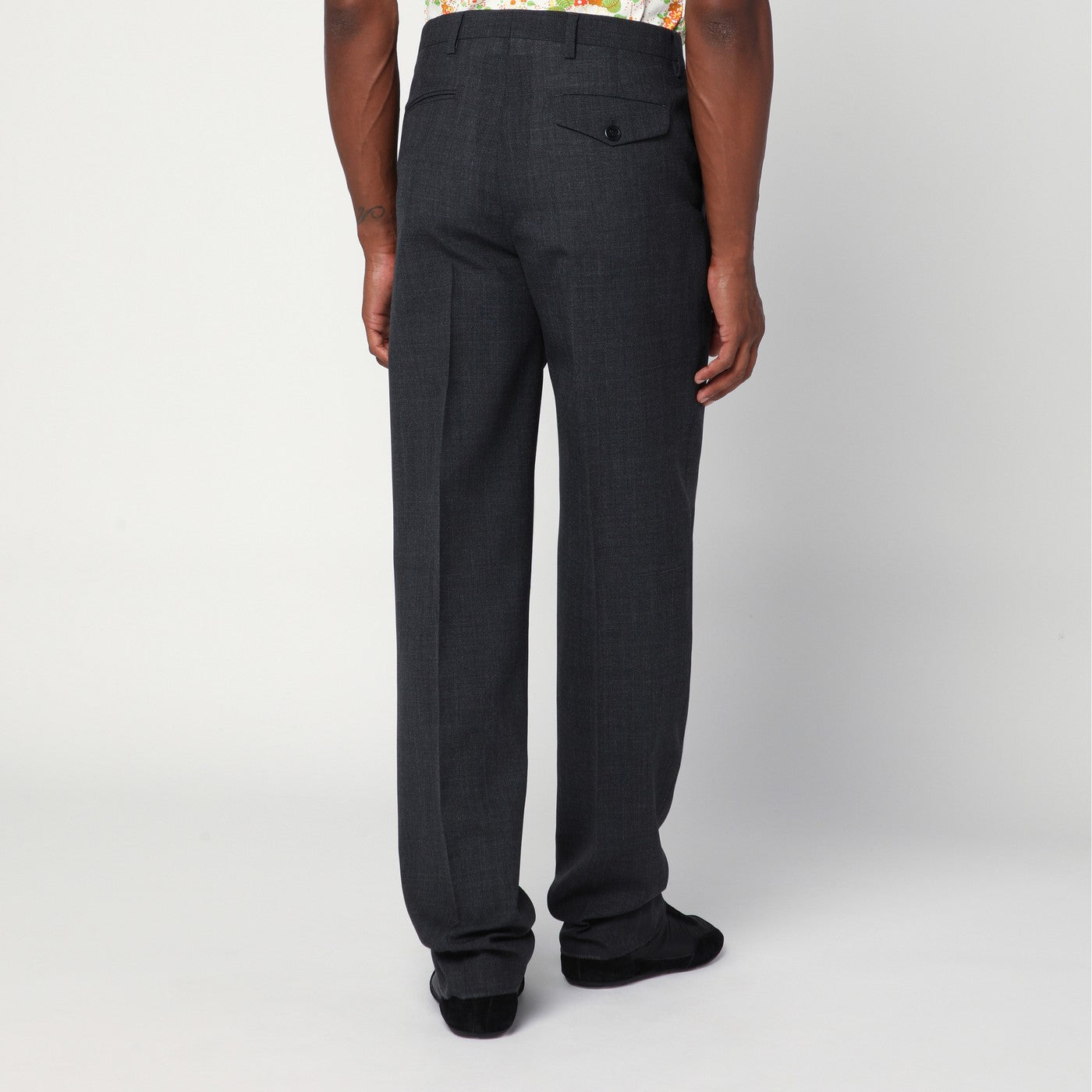 Anthrazitgraue Wollhose