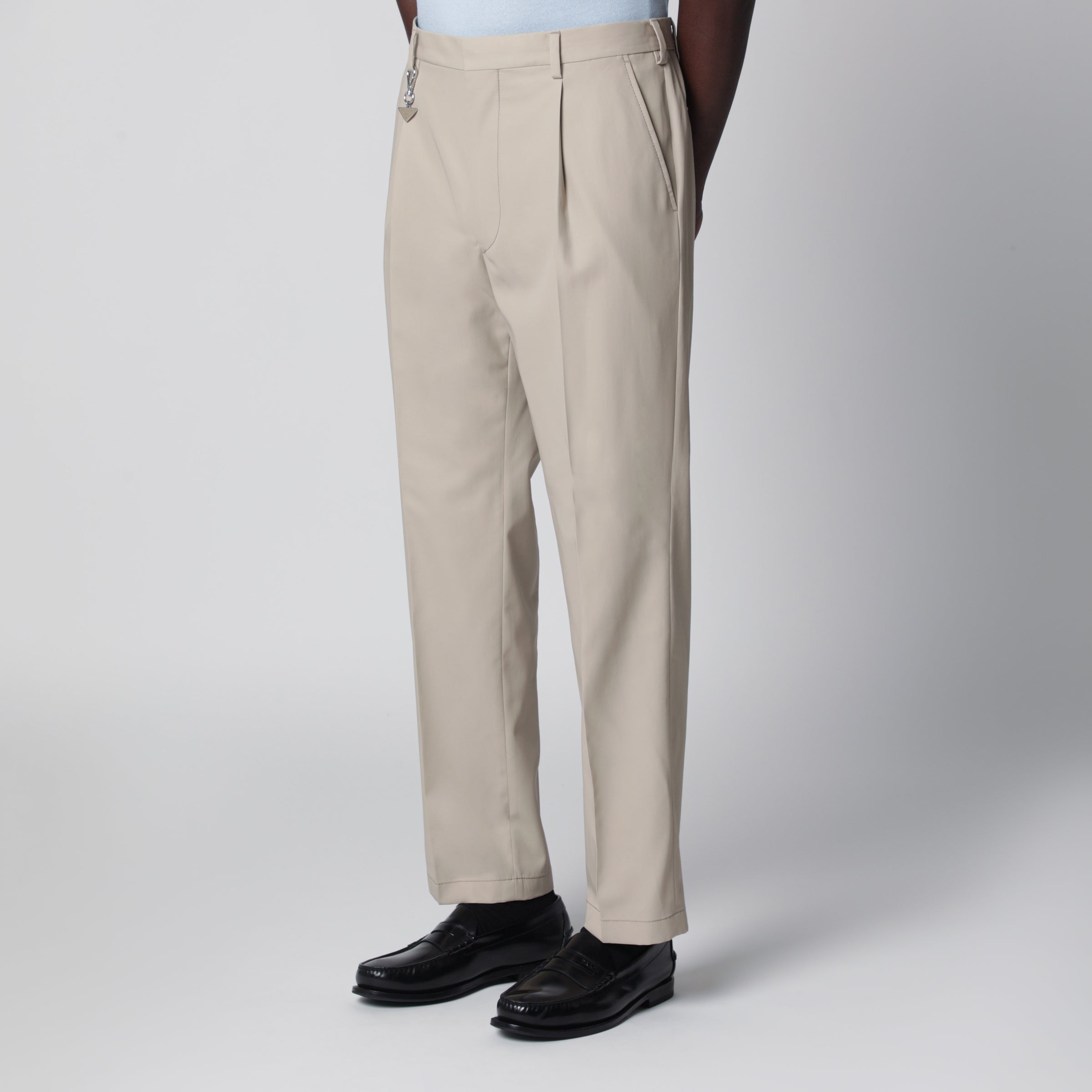 Prada Sand-colored cotton trousers | TheDoubleF
