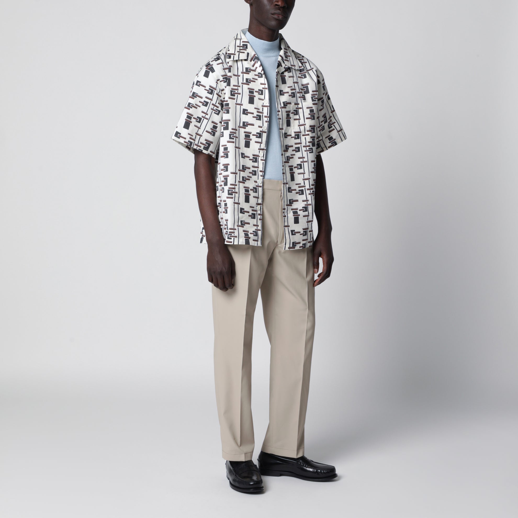 Pantaloni color sabbia in cotone