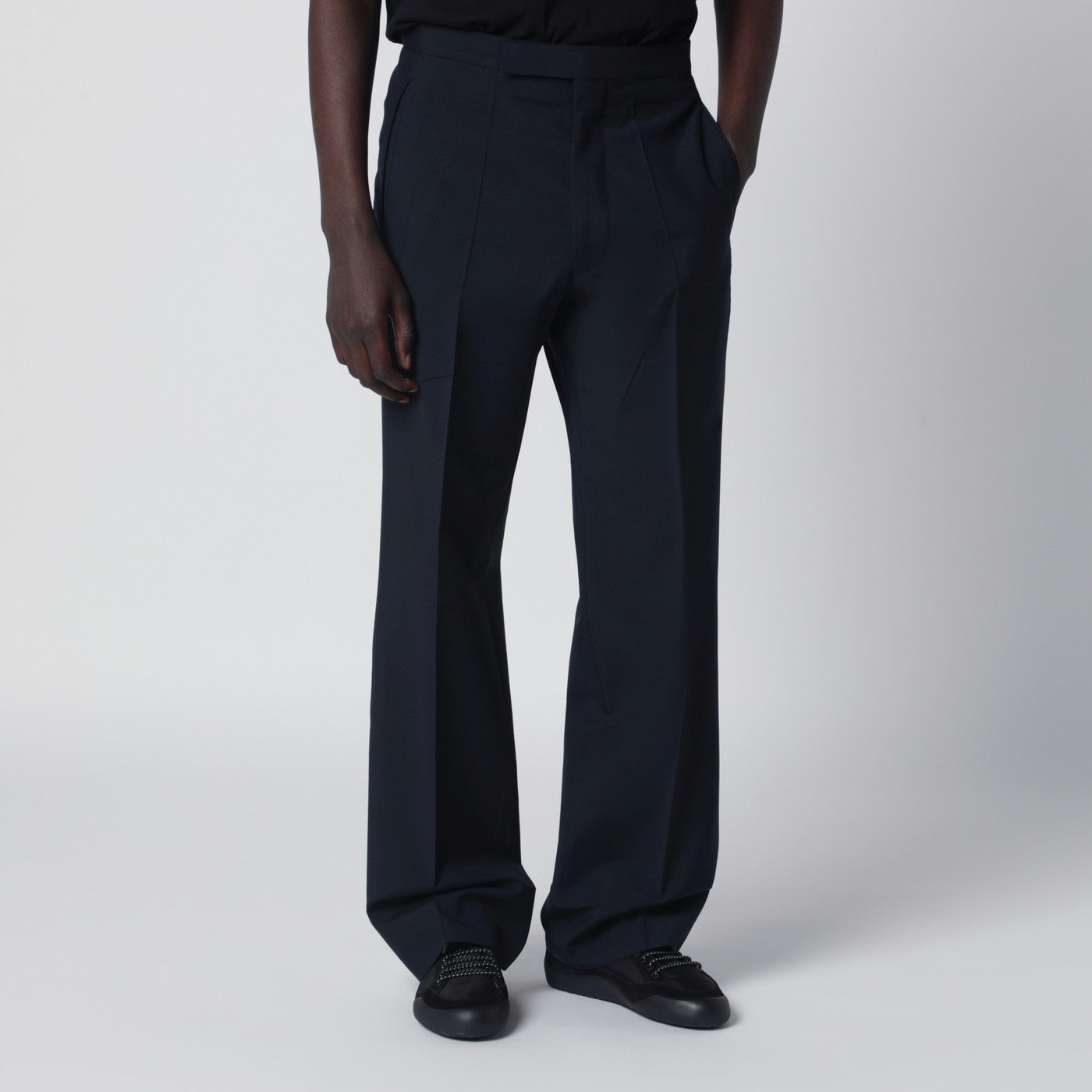 Prada Blue wool and mohair trousers | TheDoubleF