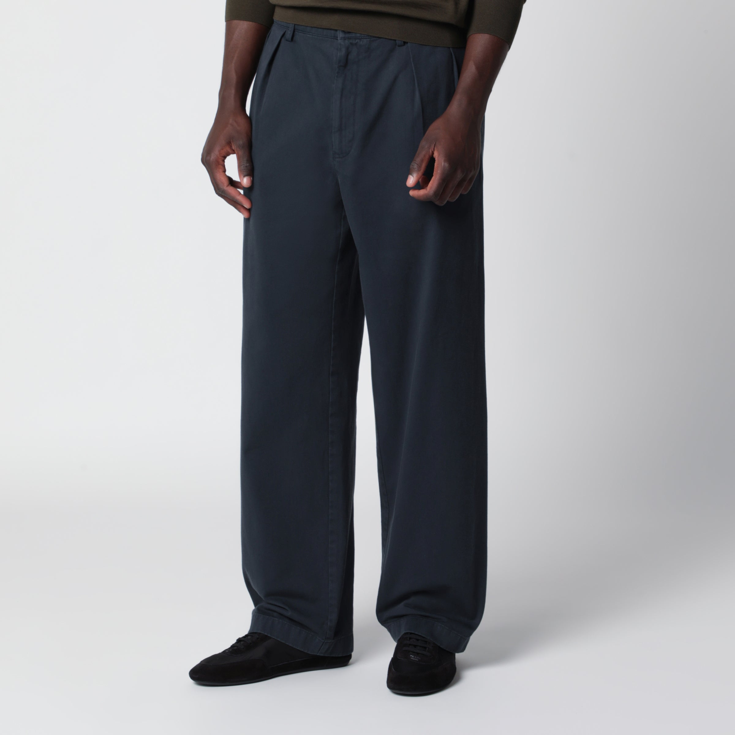 Prada Blue cotton trousers | TheDoubleF