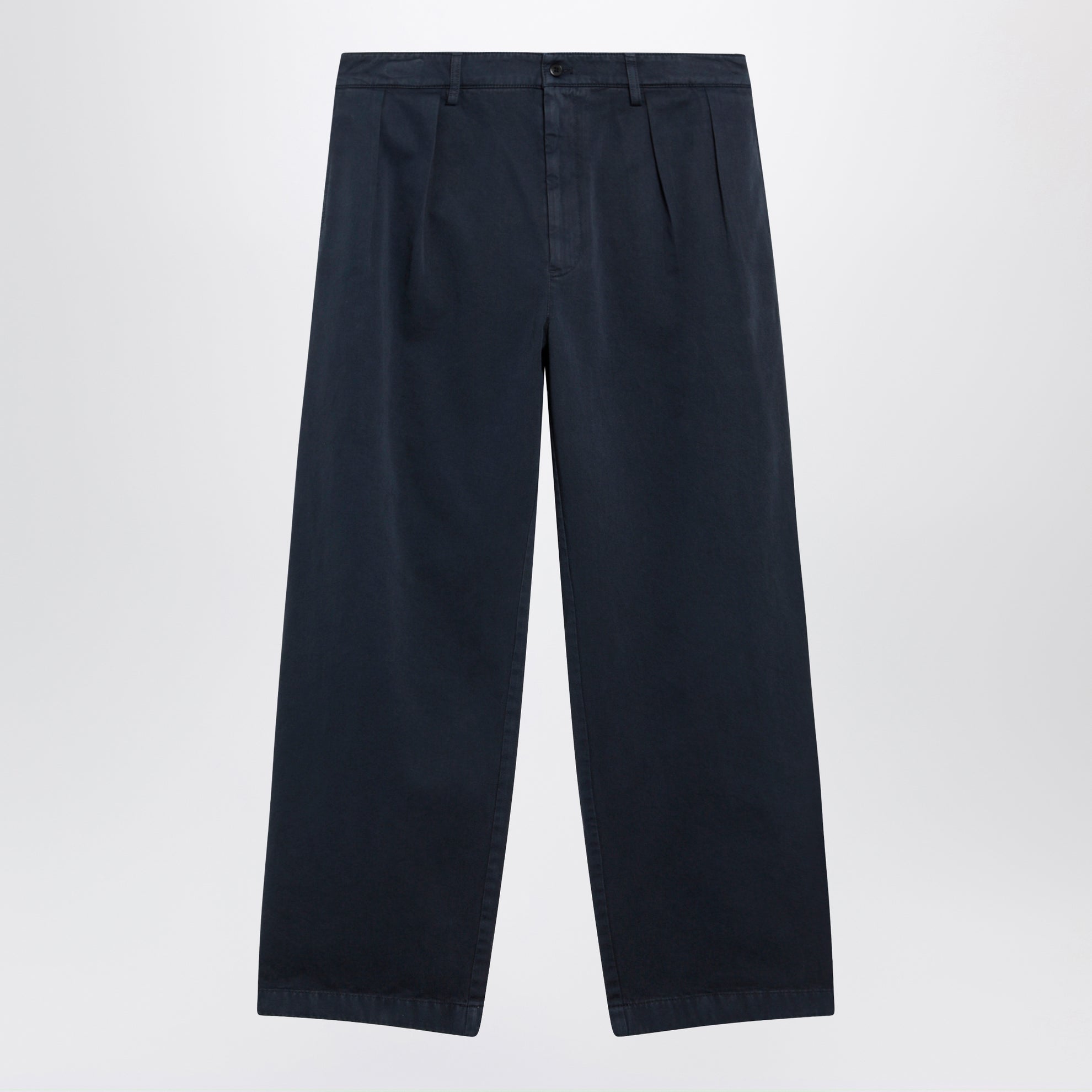 Blue cotton trousers