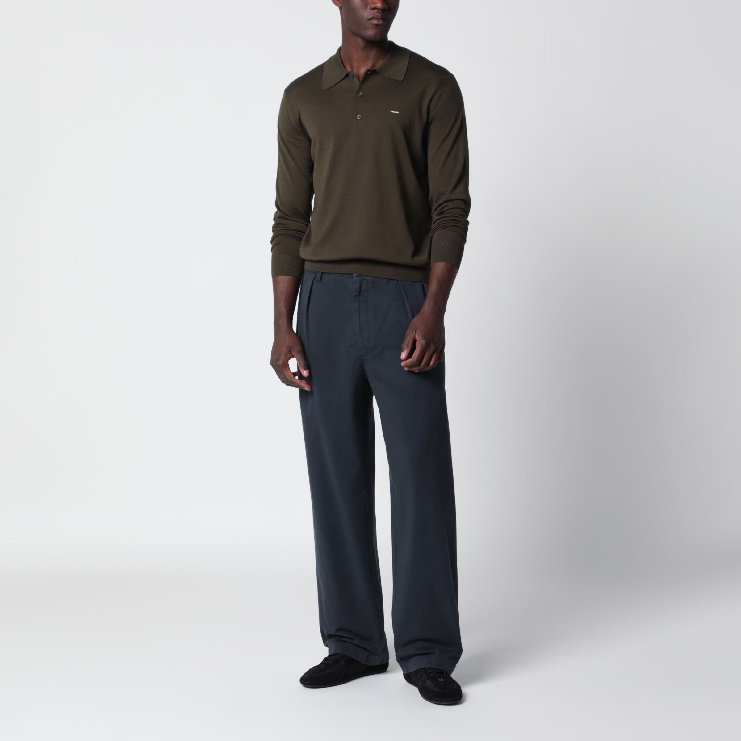Prada Blue cotton trousers | TheDoubleF