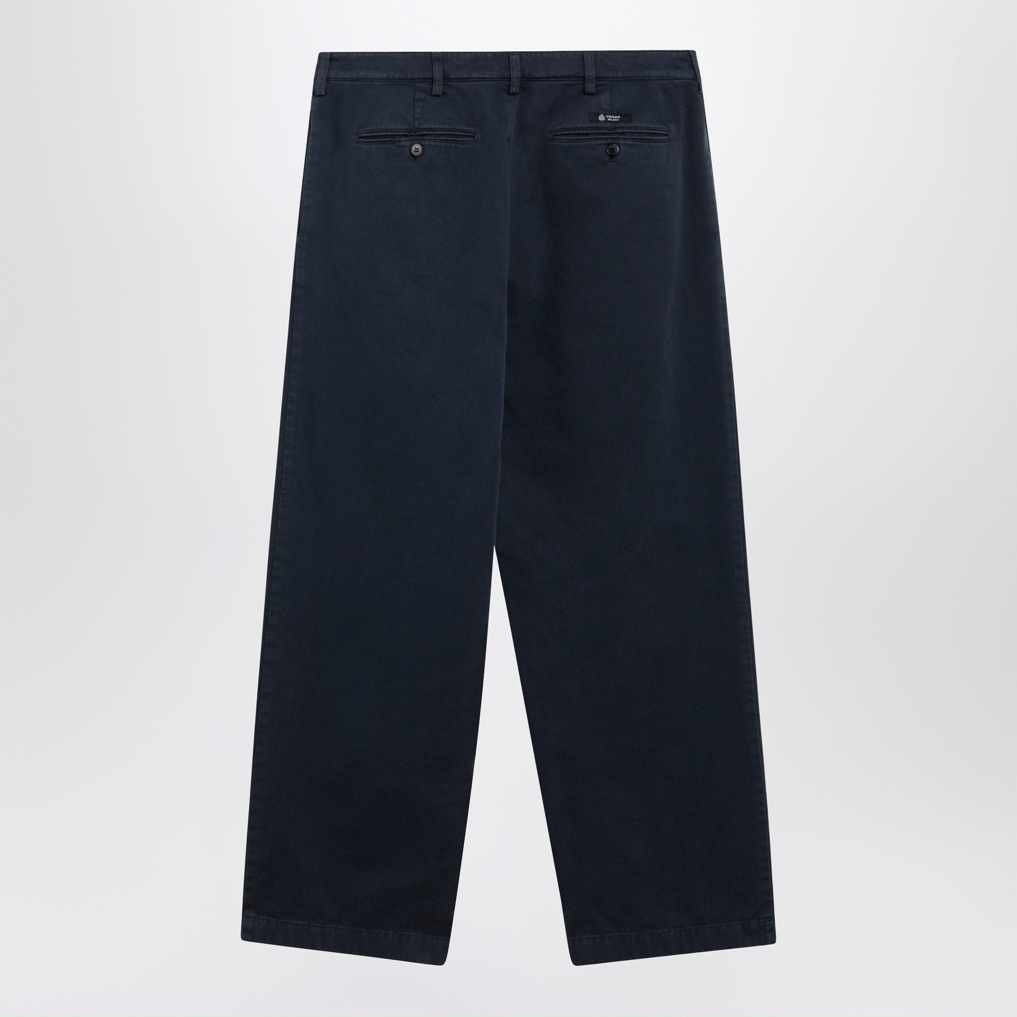 Blue cotton trousers