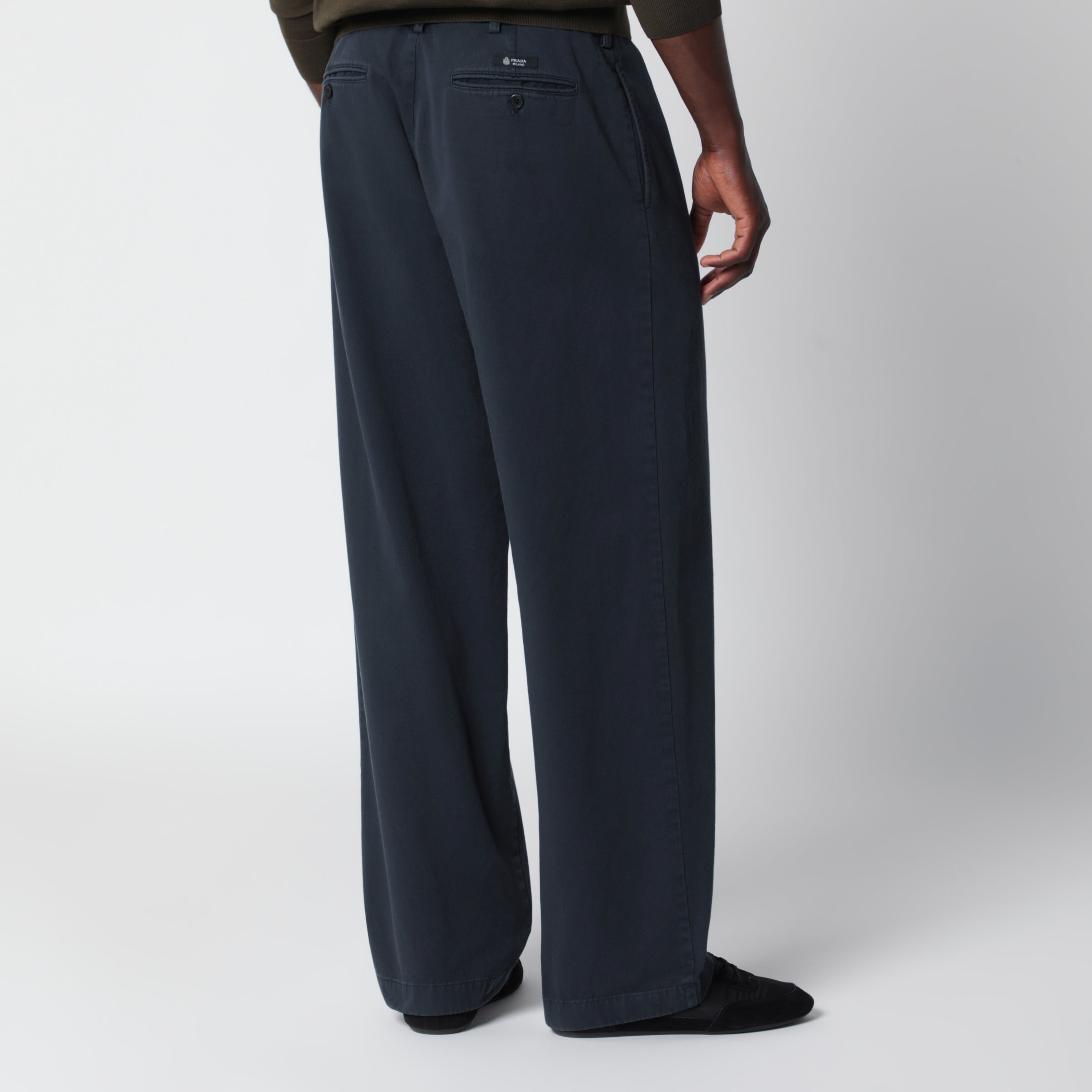 Prada Blue cotton trousers | TheDoubleF