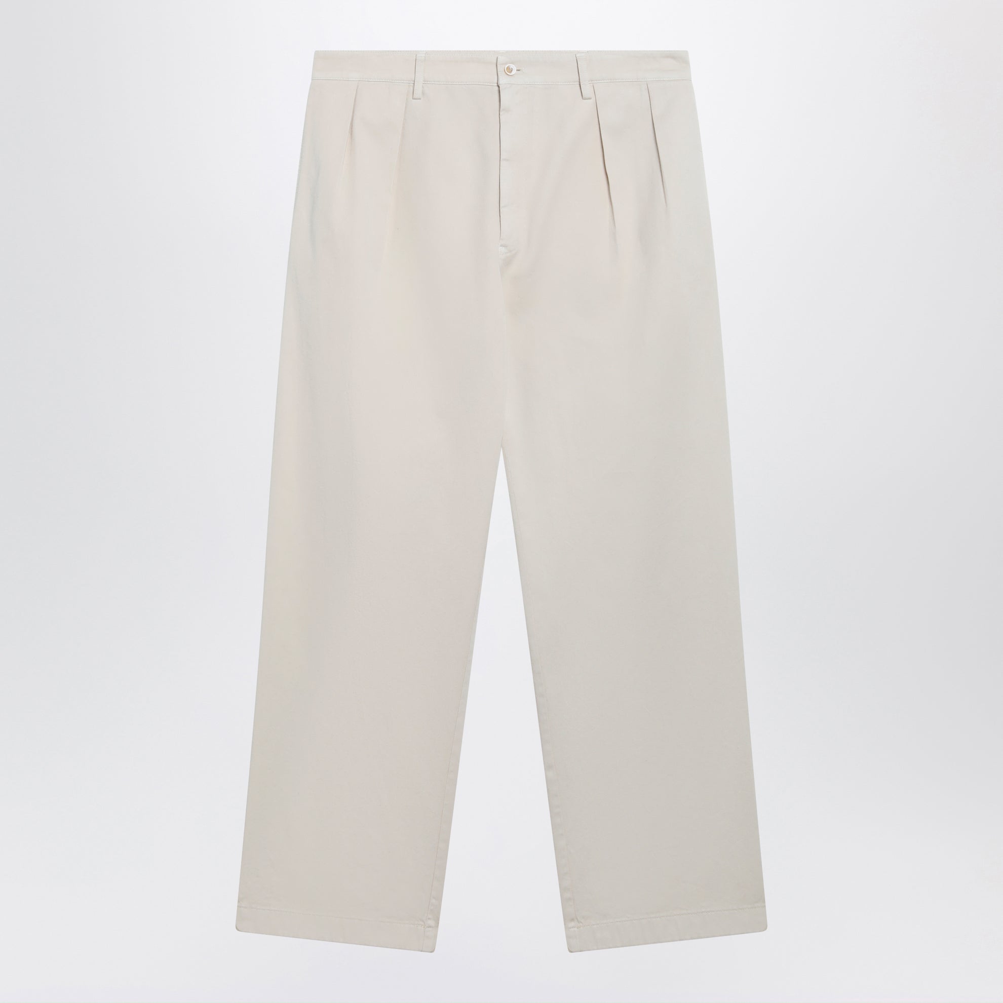 Pantaloni color sabbia in cotone