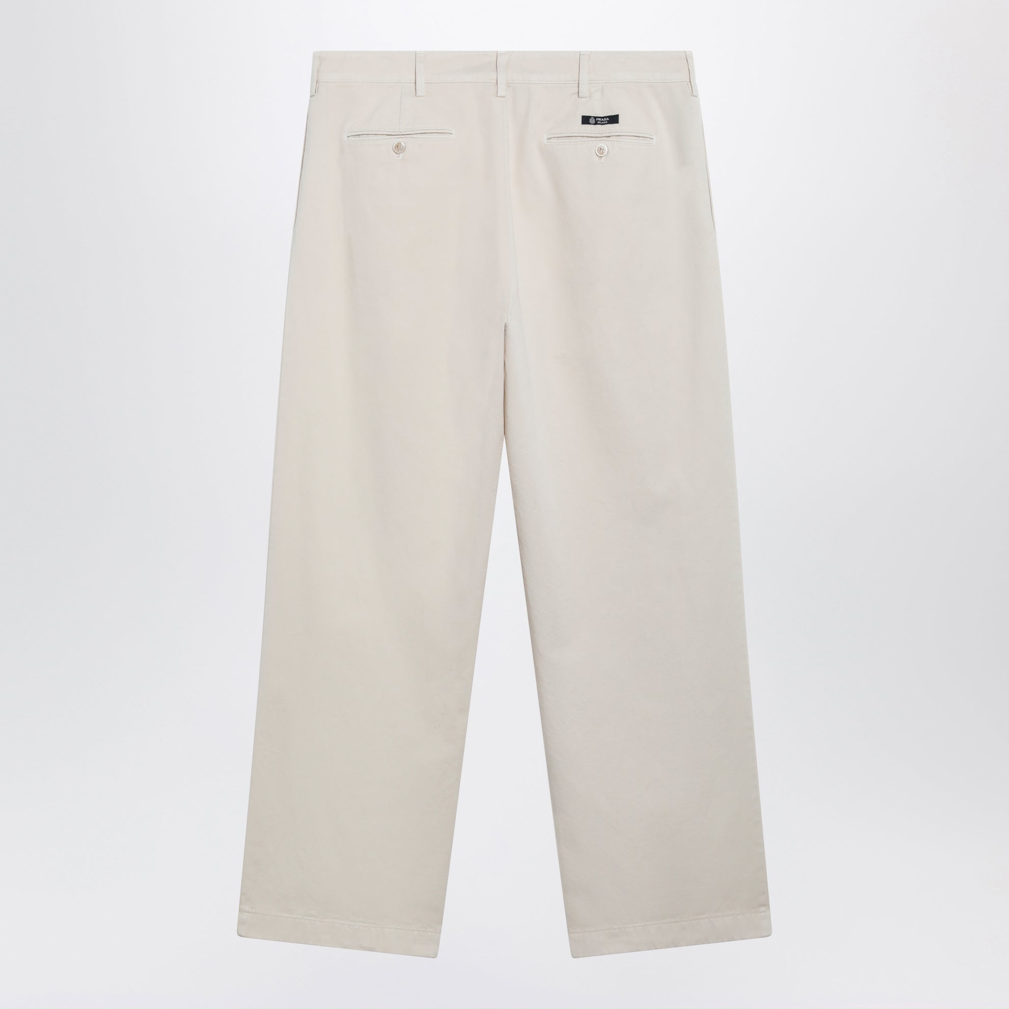 Pantaloni color sabbia in cotone