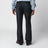 Schwarze Wollhose mit Chevron-Muster