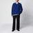 Electric blue Ami de Coeur polo sweater in wool