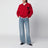 Roter Ami de Coeur Polopullover aus Wolle