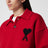 Roter Ami de Coeur Polopullover aus Wolle