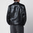 Blouson nero in nappa di agnello
