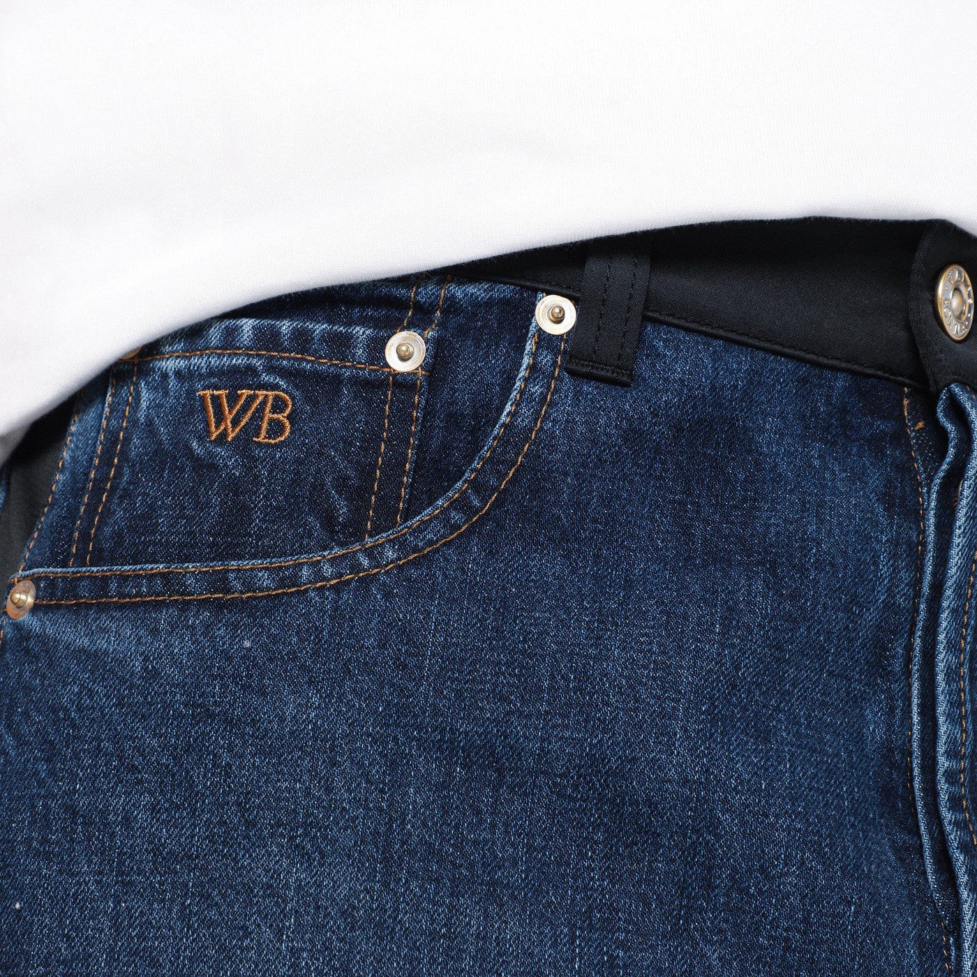 Jean bleu indigo délavé