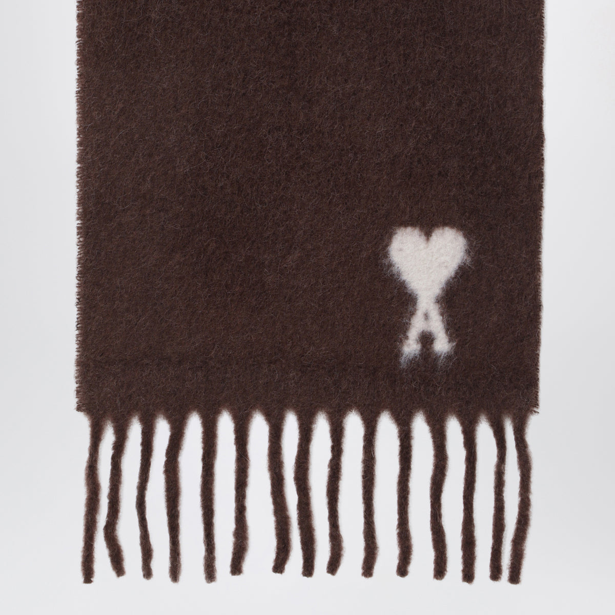 Brauner Ami de Coeur Schal aus Alpakamischung