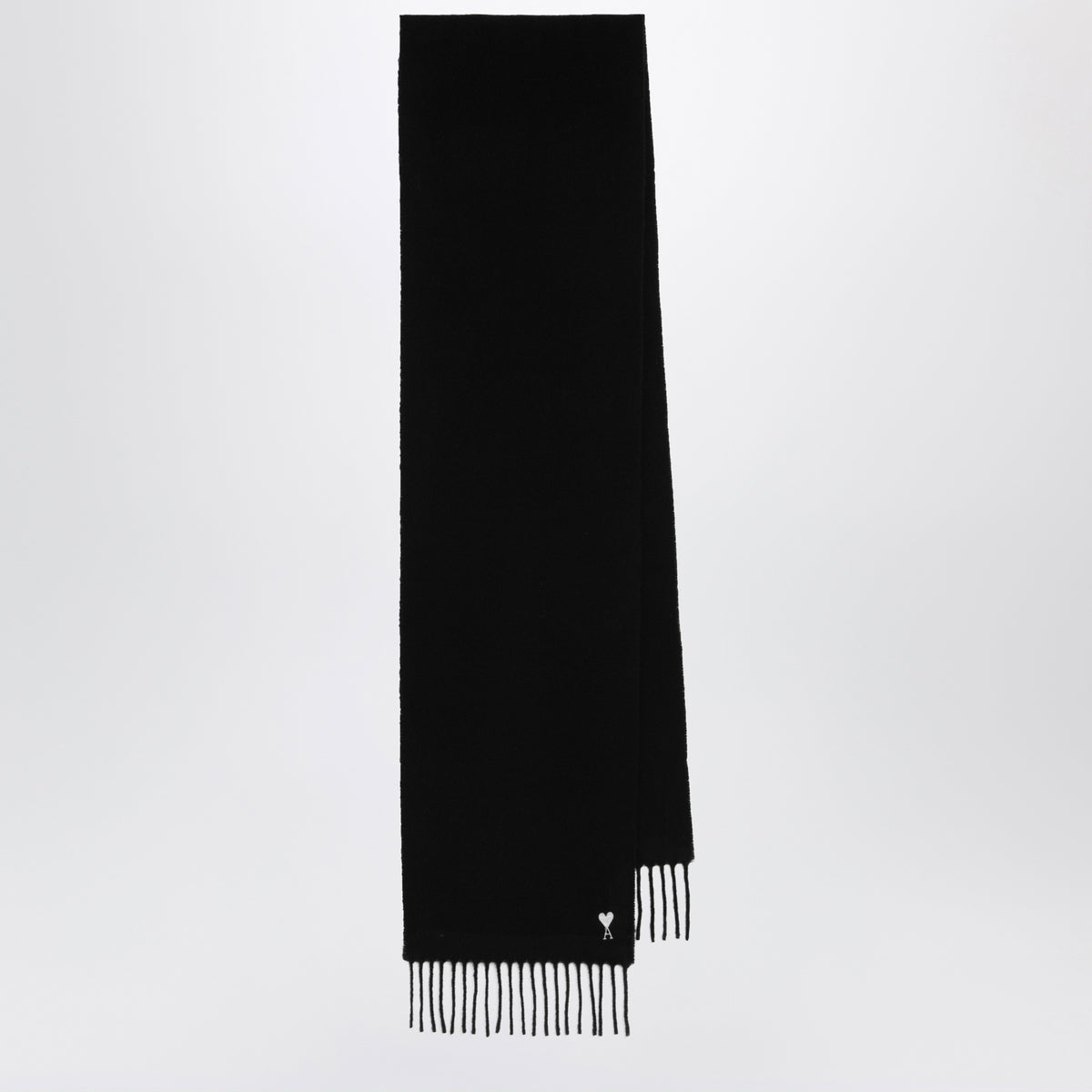 Écharpe Ami de Coeur noire en laine