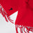 Roter Ami de Coeur Schal aus Wolle