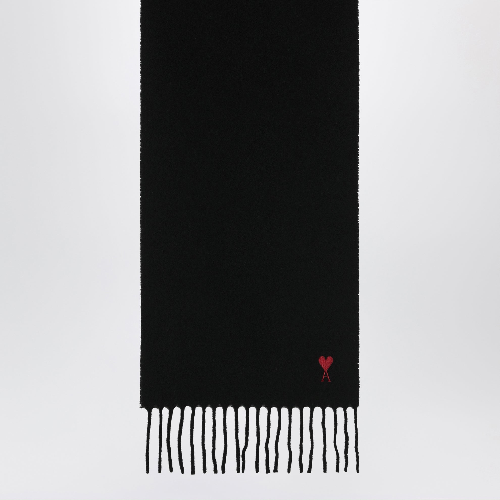 Schwarzer Ami de Coeur Wollschal
