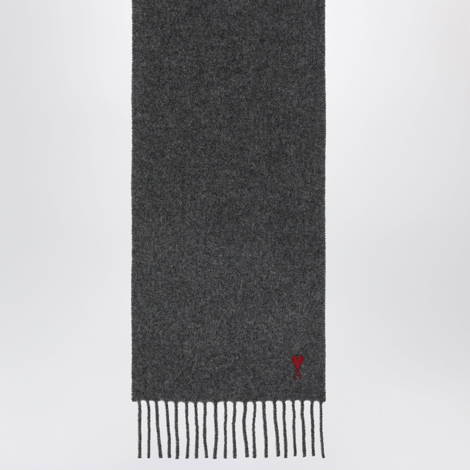 Grey Ami de Cœur Wool Scarf