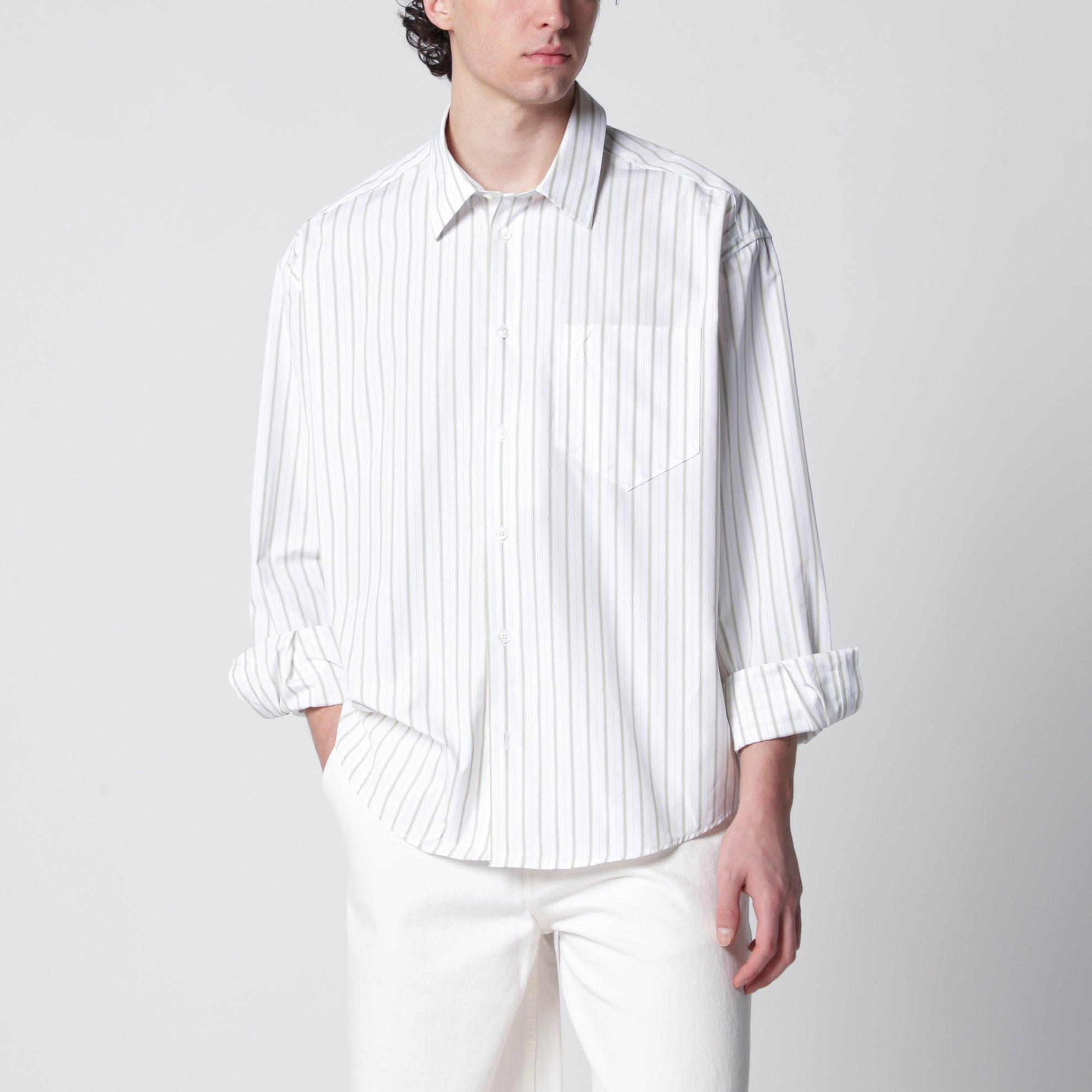 Camicia Ami de Coeur bianca a righe