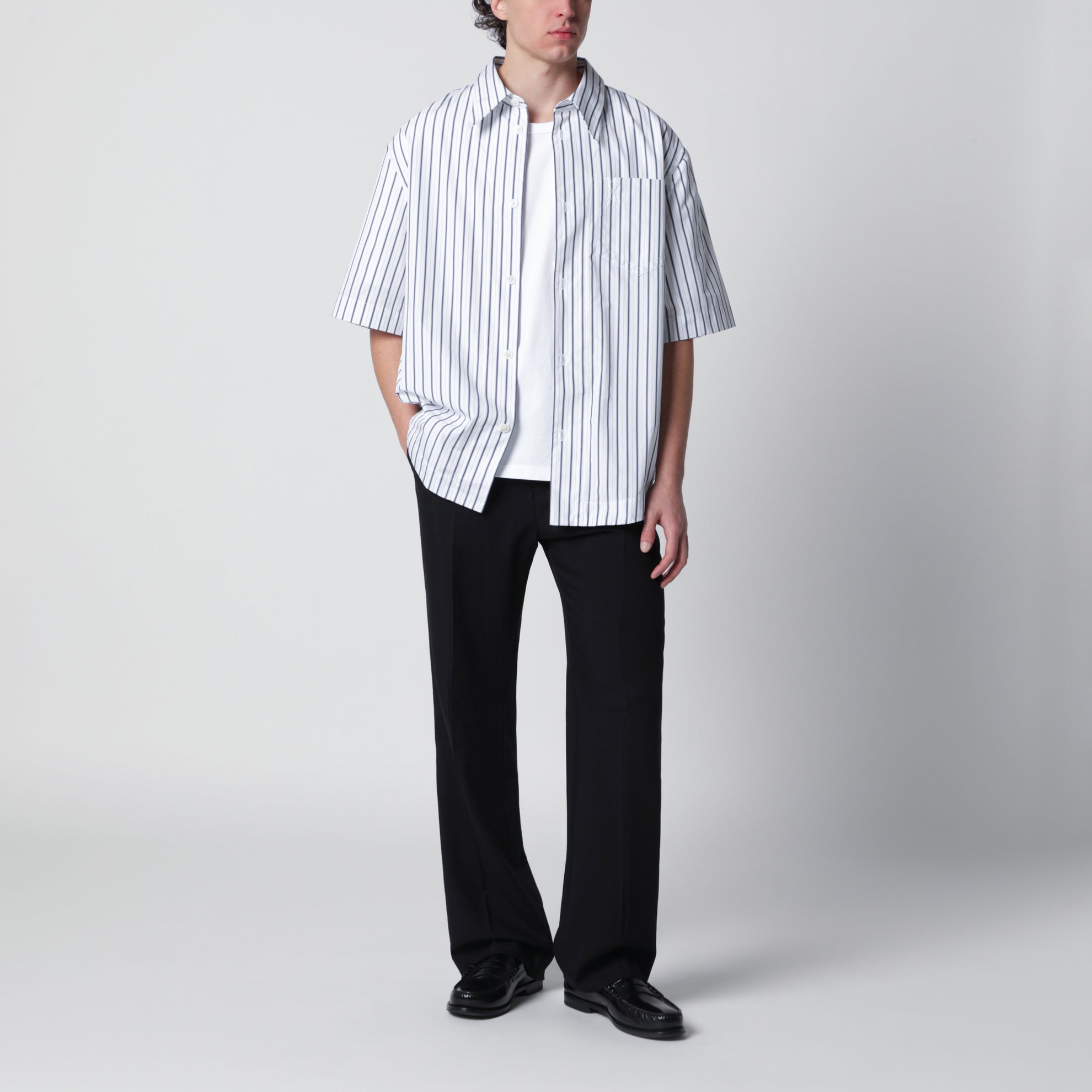 White striped Ami de Coeur shirt