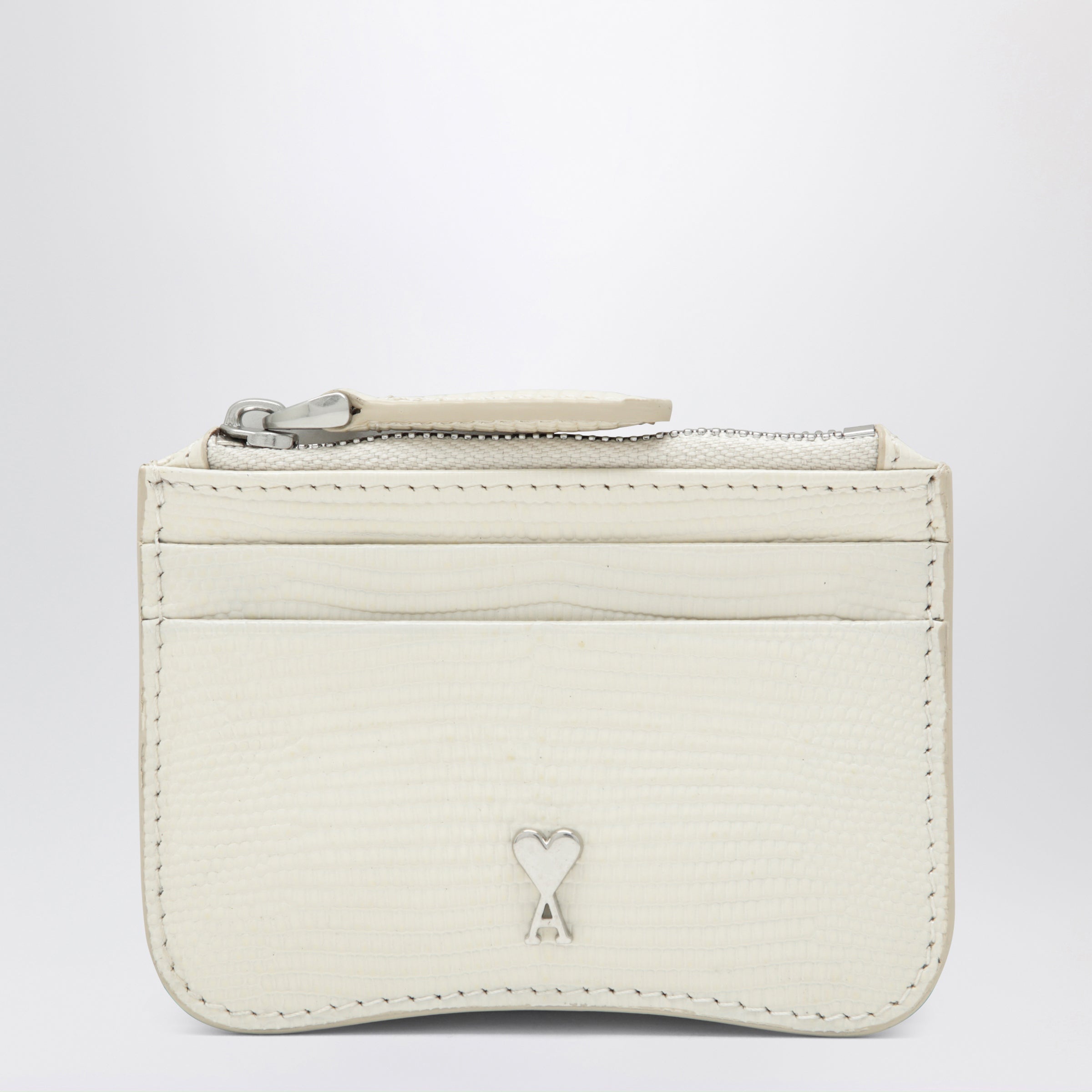 Ami Paris Paris Paris ivory leather card holder | TheDoubleF
