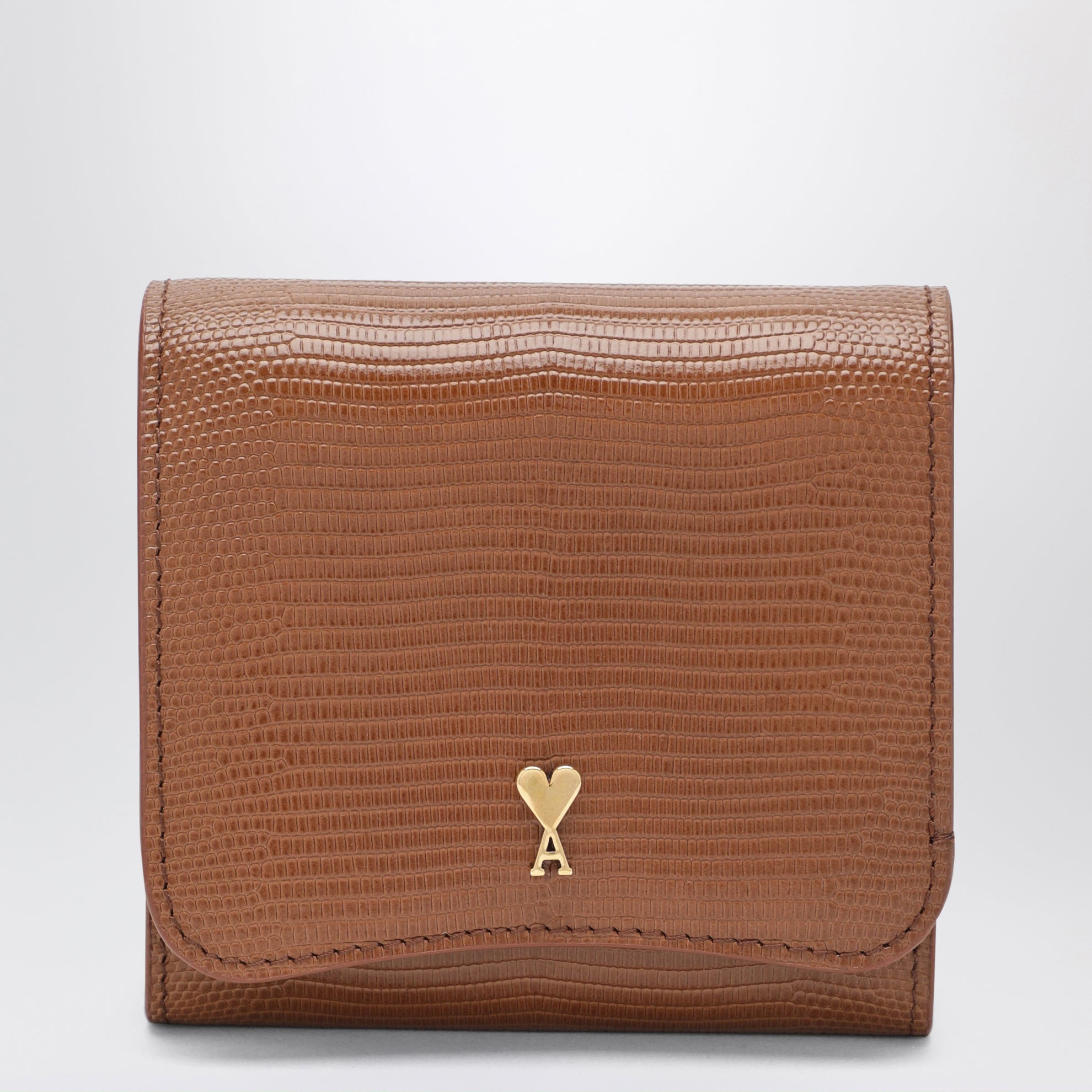 Cognac Paris Paris compact leather wallet