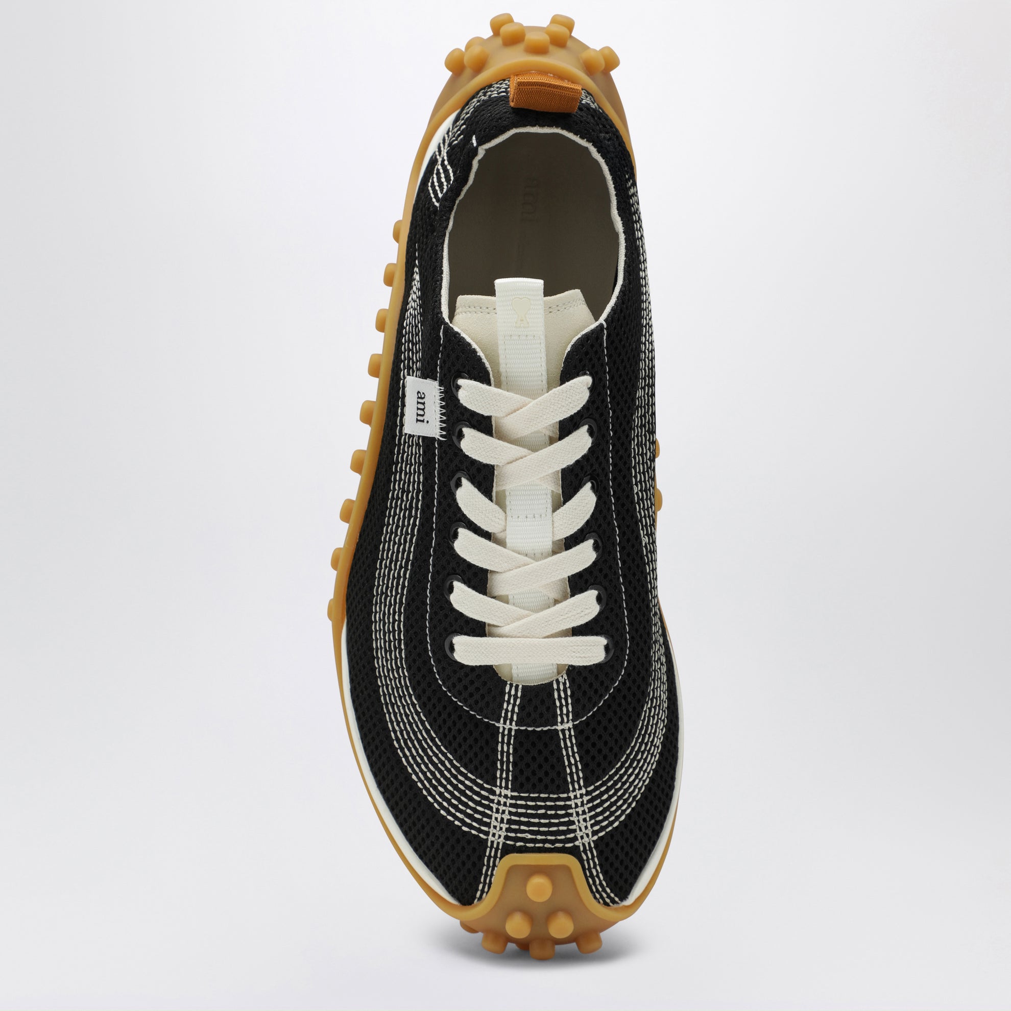 Black/ivory mesh Mirage trainers