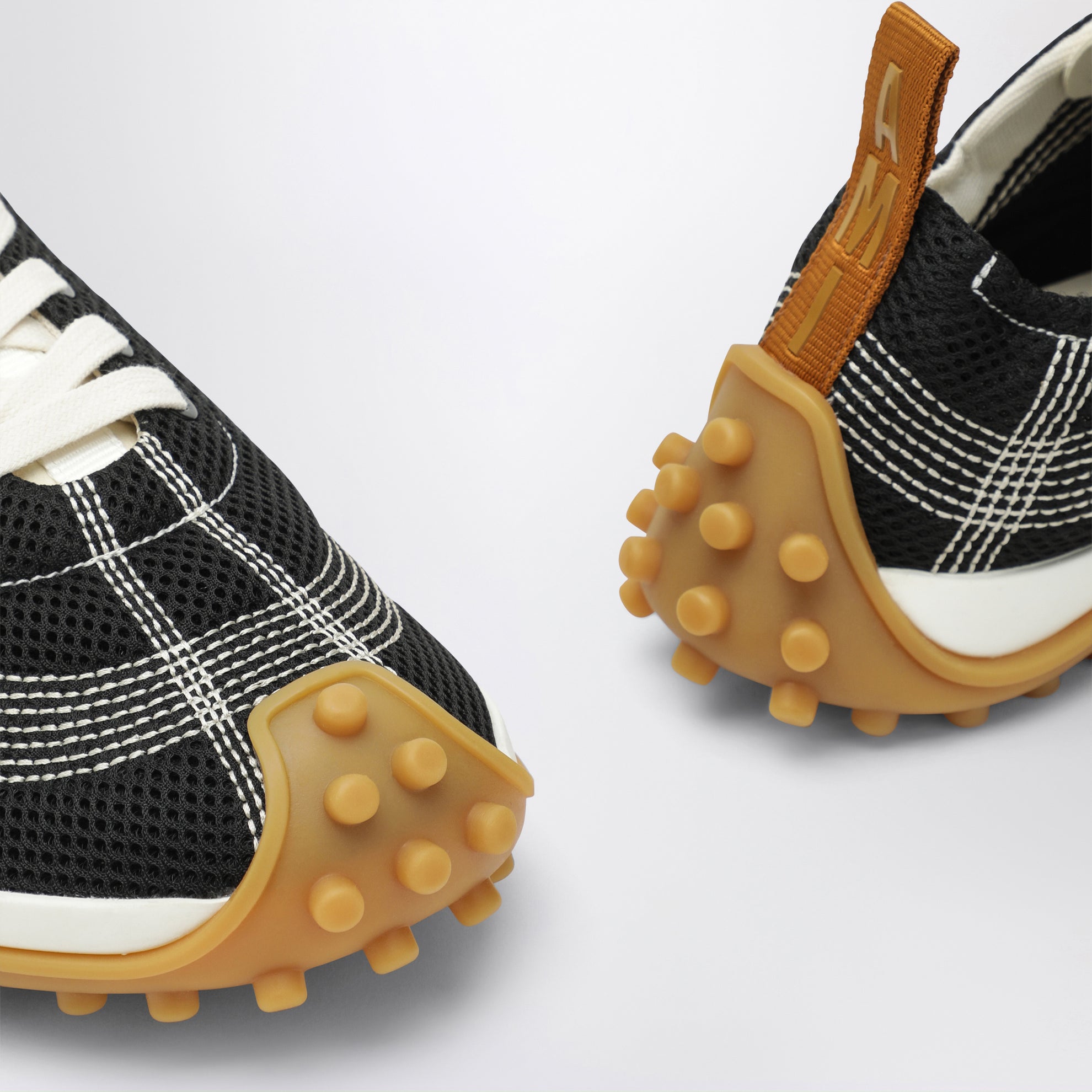 Black/ivory mesh Mirage trainers