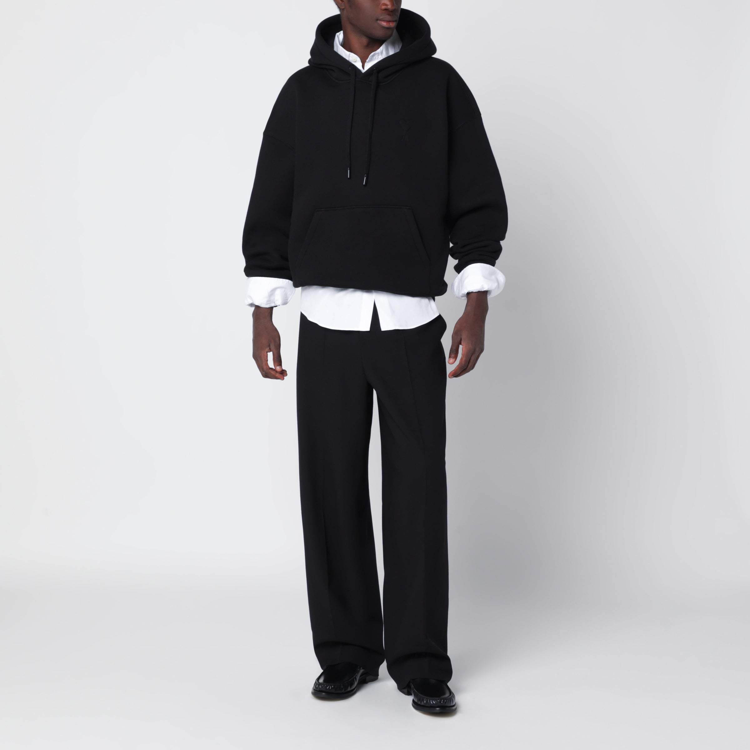 Ami Paris Black Ami de Coeur sweatshirt | TheDoubleF