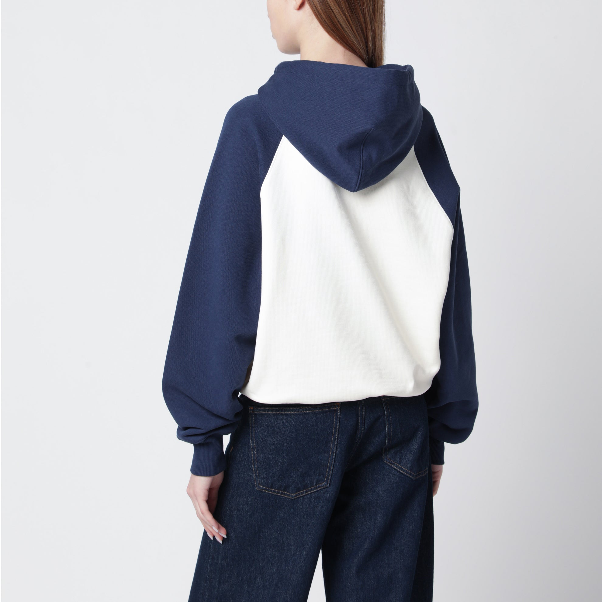 Ami De Coeur hoodie in cream/blue