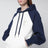 Ami De Coeur hoodie in cream/blue