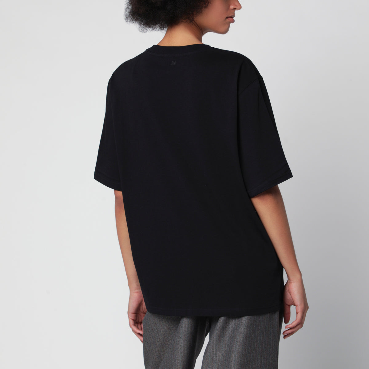 Schwarzes boxy Ami de Coeur T-Shirt
