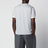 T-shirt gris/crème en coton avec application logo