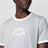 T-shirt gris/crème en coton avec application logo