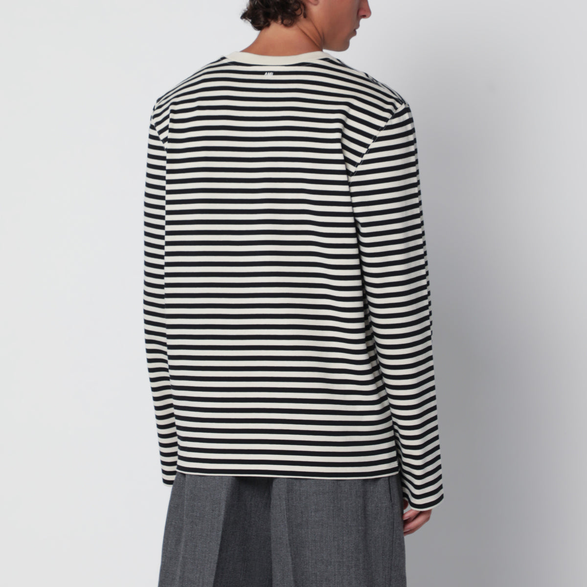 Pull Ami de Coeur blanc/ivoire à rayures en coton
