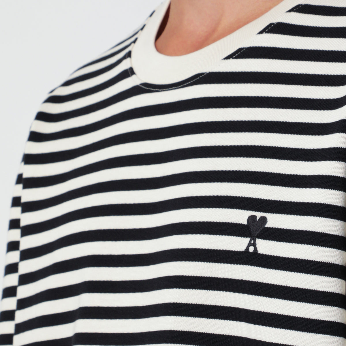 Pull Ami de Coeur blanc/ivoire à rayures en coton