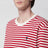 Red / Ivory striped Ami De Coeur long-sleeved T-shirt