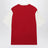 Ruby red T-shirt with logo embroidery