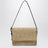 Borsa a spalla in rafia e pelle