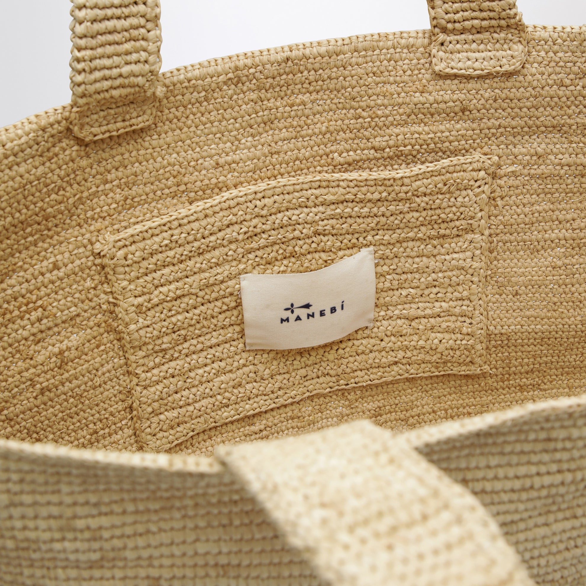 Große Tote-Bag aus Raffia