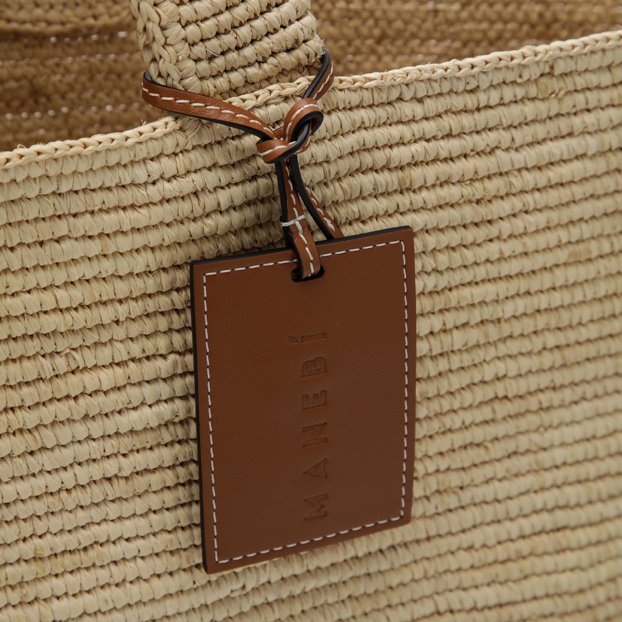 Große Tote-Bag aus Raffia
