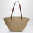 Borsa a spalla in rafia e pelle