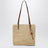 Beige raffia tote bag
