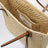 Beige raffia tote bag
