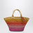 Sunset Glow Panier bag in raffia