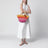 Sunset Glow Panier bag in raffia