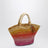 Sunset Glow Panier bag in raffia