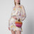 Mini Sunset Glow Panier bag in raffia