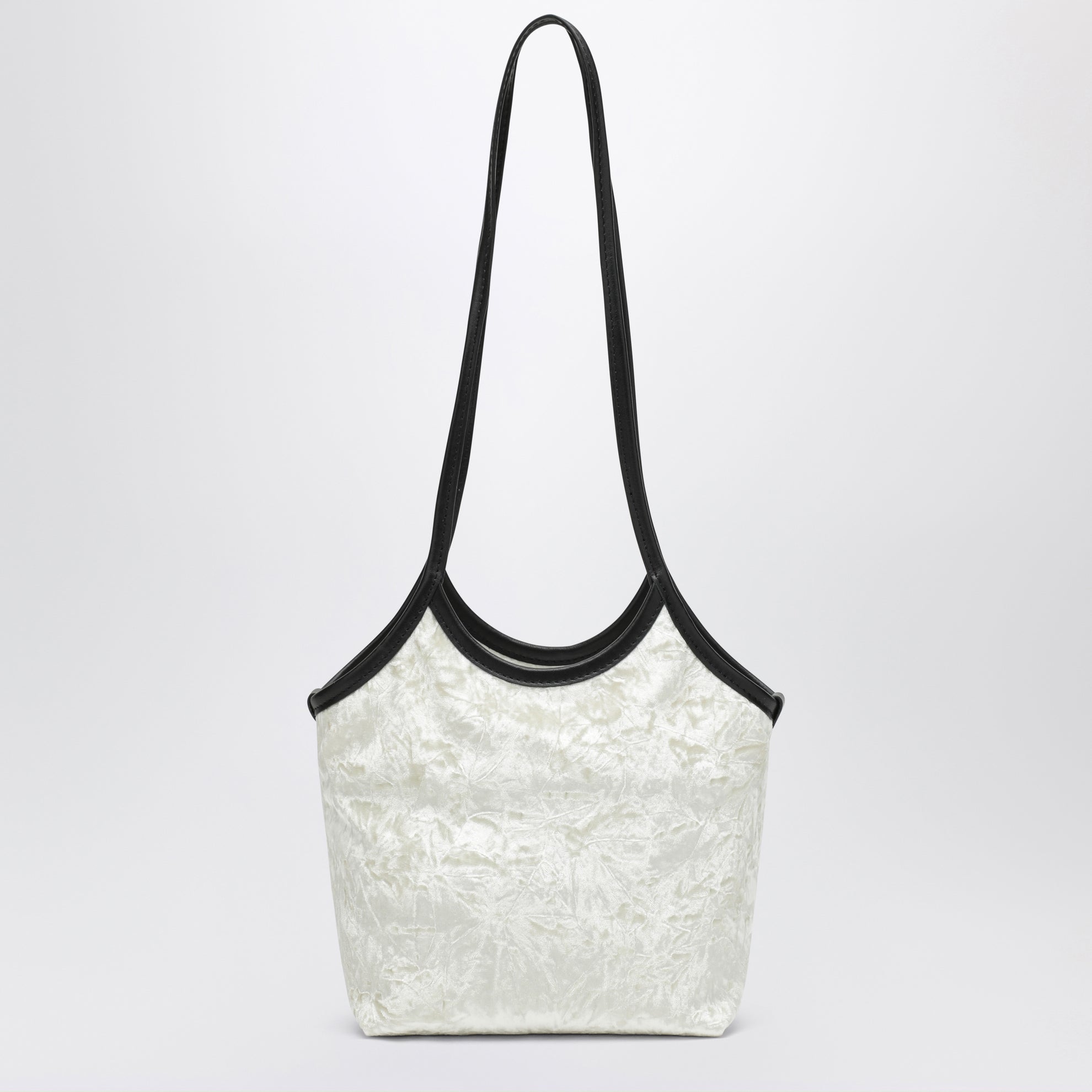 Petit cabas Cami blanc en velours