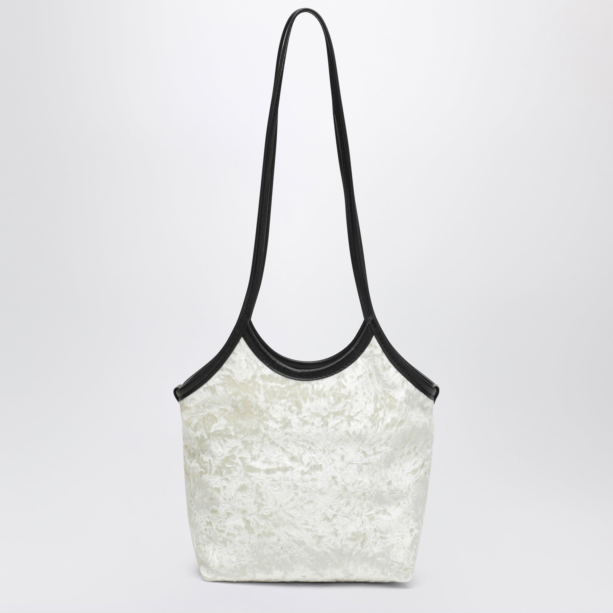 Petit cabas Cami blanc en velours